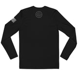 Peaceful Not Passive 1791 Skull Long Sleeve Fitted Crew